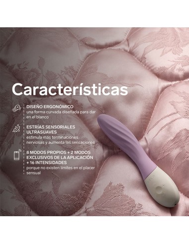 LELO MONA TWIST VIBRADOR PARA PUNTO G RECARGABLE APP CONTROL LAVANDA