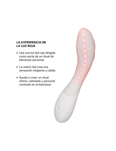 LELO MONA SPECTRA MASAJEADOR ANTIMO CON LUZ ROJA RECARGABLE APP CONTROL