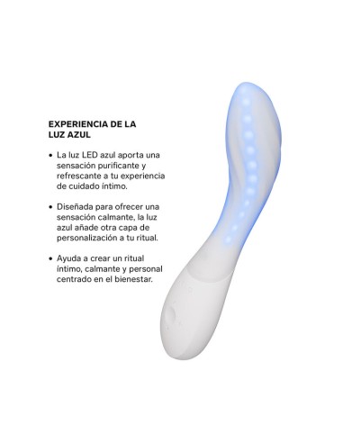 LELO MONA SPECTRA MASAJEADOR ANTIMO CON LUZ ROJA RECARGABLE APP CONTROL