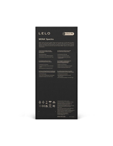 LELO MONA SPECTRA MASAJEADOR ANTIMO CON LUZ ROJA RECARGABLE APP CONTROL