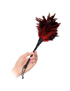 FETISH FANTASY SERIES PLUMERO FRISKY NEGRO Y ROJO