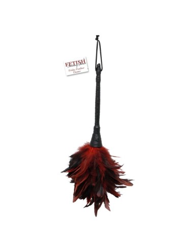 FETISH FANTASY SERIES PLUMERO FRISKY NEGRO Y ROJO