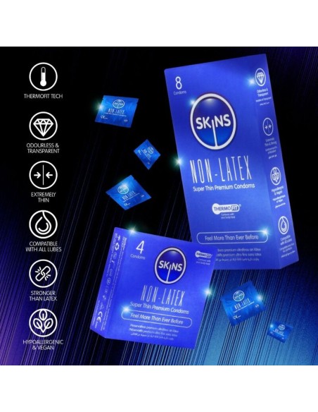 SKINS PRESERVATIVOS SIN LATEX PACK 4