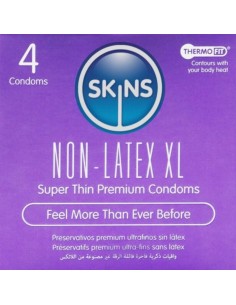 SKINS PRESERVATIVOS SIN LATEX XL PACK 4