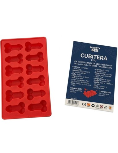 DIABLO PICANTE CUBITERA 12 PENES SILICONA DURA PARA COLGAR AZUL