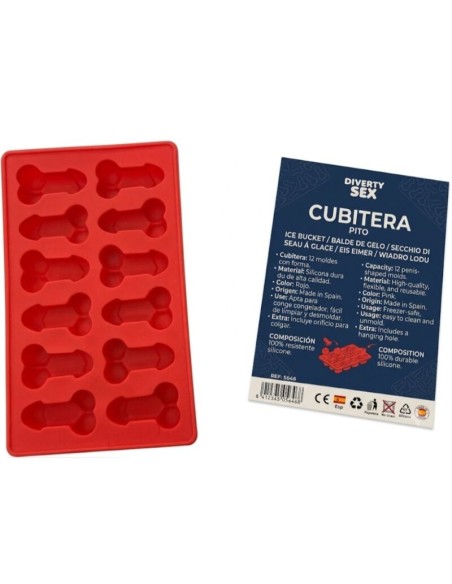 DIABLO PICANTE CUBITERA 12 PENES SILICONA DURA PARA COLGAR AZUL
