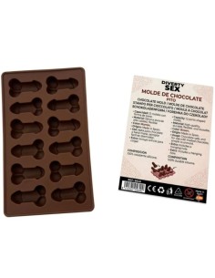 DIABLO PICANTE MOLDE CHOCOLATE 12 PENES SILICONA PARA COLGAR ROJO