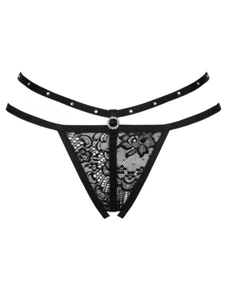 LIVCO CORSETTI FASHION NOMADE TANGA CROTCHLESS NEGRO L XL