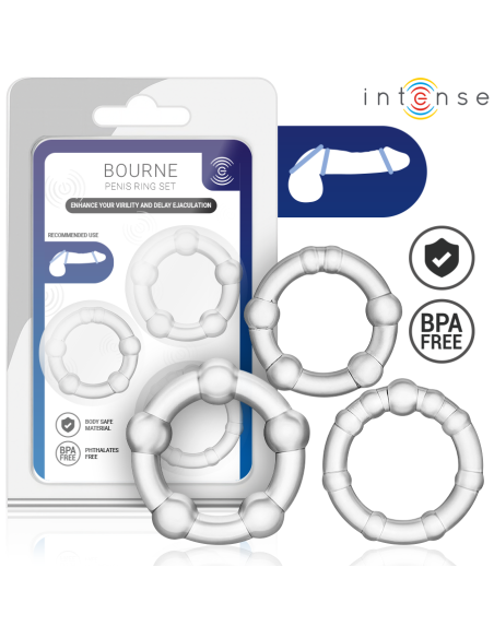 INTENSE BOURNE SET DE 3 ANILLOS