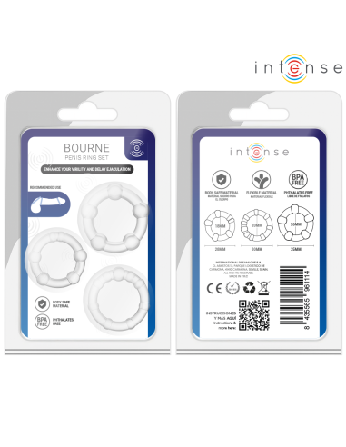 INTENSE BOURNE SET DE 3 ANILLOS