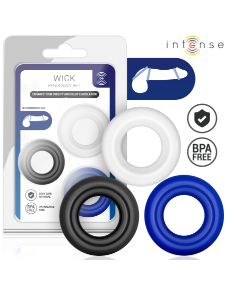 INTENSE WICK SET DE 3 ANILLOS VARIOS COLORES