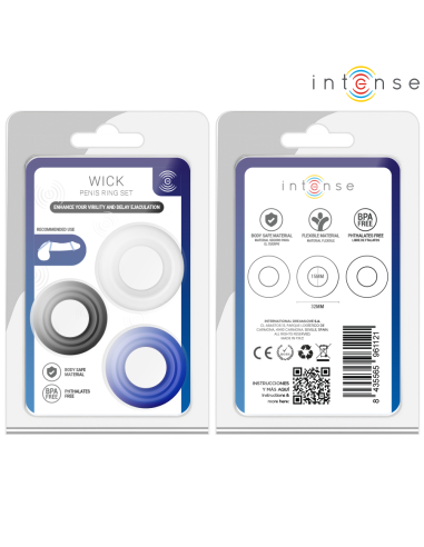 INTENSE WICK SET DE 3 ANILLOS VARIOS COLORES