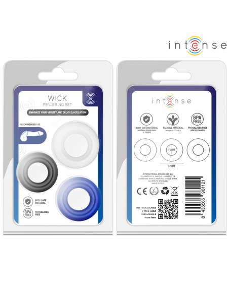 INTENSE WICK SET DE 3 ANILLOS VARIOS COLORES