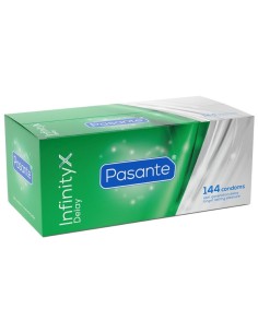 PASANTE DELAY INFINITY PRESERVATIVOS RETARDANTES CAJA 144 UNIDADES