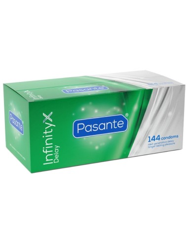 PASANTE DELAY INFINITY PRESERVATIVOS RETARDANTES CAJA 144 UNIDADES