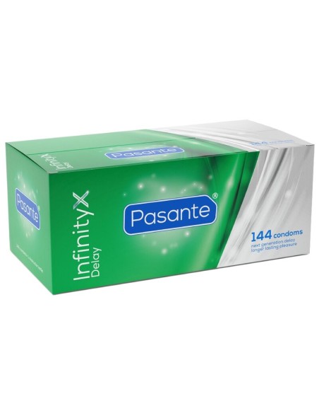 PASANTE DELAY INFINITY PRESERVATIVOS RETARDANTES CAJA 144 UNIDADES
