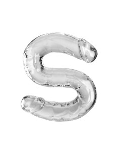 KING COCK DOUBLE TROUBLE DILDO DOBLE 46 CM TRANSPARENTE