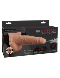 FETISH FANTASY SERIES ARNAS AJUSTABLE PENE REALASTICO CON TESTACULOS SQUIRTING 19 CM
