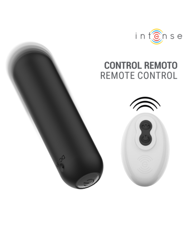 INTENSE JUDY BALA VIBRADORA RECARGABLE CON CONTROL REMOTO NEGRO