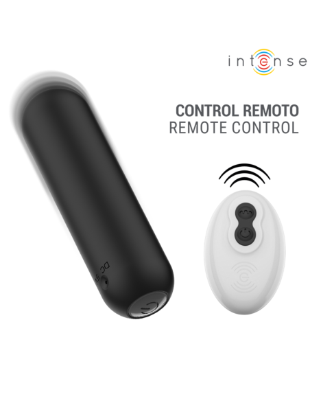 INTENSE JUDY BALA VIBRADORA RECARGABLE CON CONTROL REMOTO NEGRO
