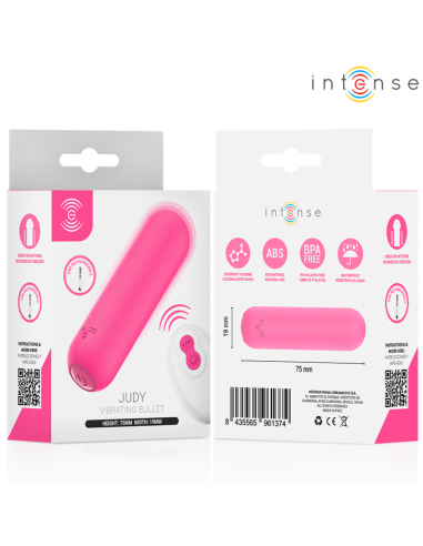 INTENSE JUDY BALA VIBRADORA RECARGABLE CON CONTROL REMOTO ROSA