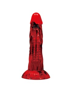 POWER MONSTERS MINOTAUR DILDO FANTASAA CON VENTOSA 21 CM A 5 CM ROJO Y NEGRO