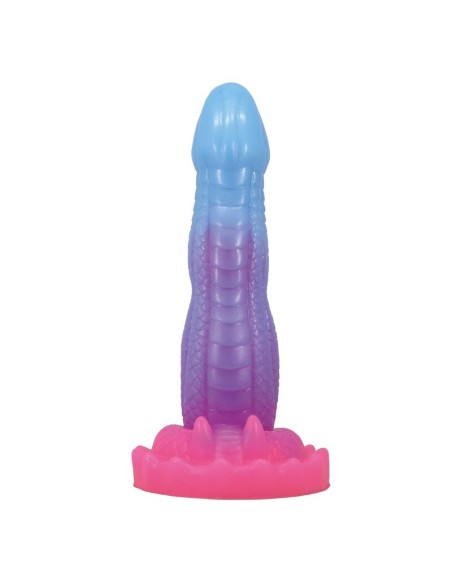 POWER MONSTERS VOID PYTHON DILDO FANTASAA CON VENTOSA 205 CM A 52 CM AZUL LILA Y ROSA