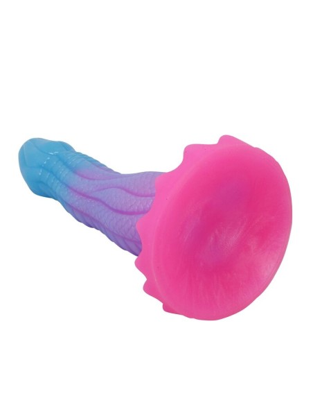 POWER MONSTERS VOID PYTHON DILDO FANTASAA CON VENTOSA 205 CM A 52 CM AZUL LILA Y ROSA