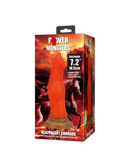 POWER MONSTERS BLAZEHEART CHARGER DILDO 185 CM A 45 CM