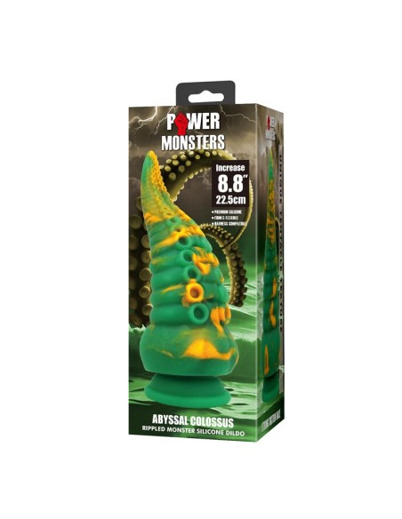POWER MONSTERS ABYSSAL COLOSSUS DILDO BICOLOR 225 CM A 6 CM