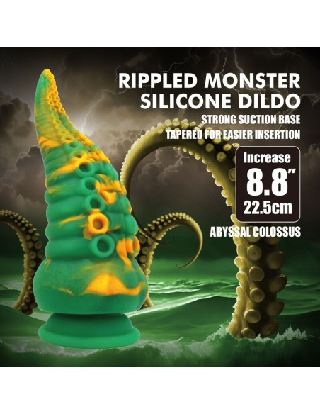 POWER MONSTERS ABYSSAL COLOSSUS DILDO BICOLOR 225 CM A 6 CM