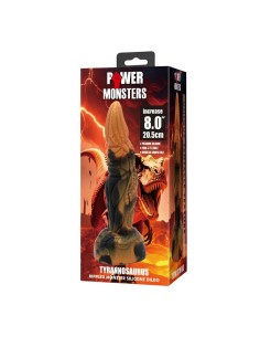 POWER MONSTERS TYRANNOSAURUS DILDO BICOLOR 205 CM A 5 CM 2