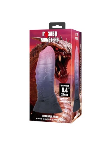POWER MONSTERS DREADFUL FIEND DILDO BICOLOR 24 CM A 6 CM