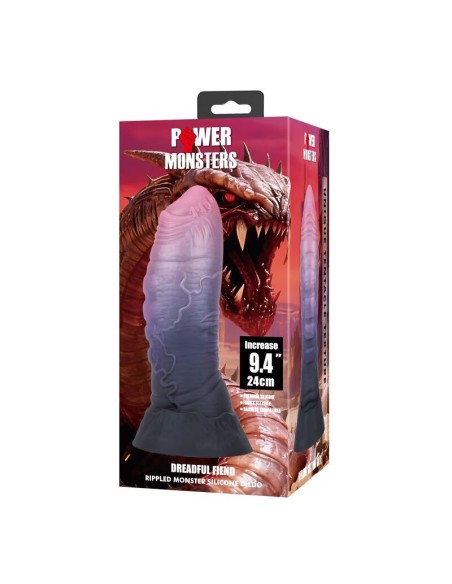 POWER MONSTERS DREADFUL FIEND DILDO BICOLOR 24 CM A 6 CM