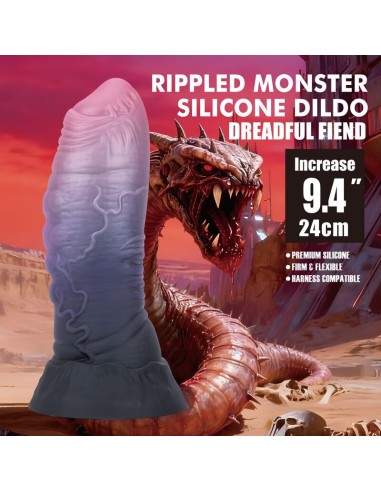 POWER MONSTERS DREADFUL FIEND DILDO BICOLOR 24 CM A 6 CM