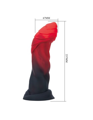 POWER MONSTERS INFERNAL GOLIATH DILDO BICOLOR 25 CM A 6 CM