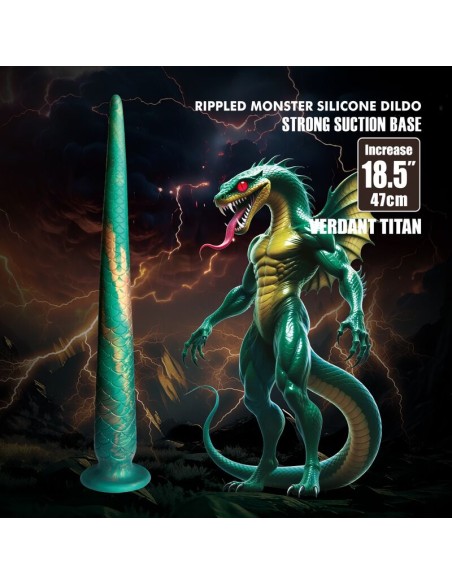 POWER MONSTERS WILDWYRM TAIL DILDO BICOLOR 47 CM A 4 CM