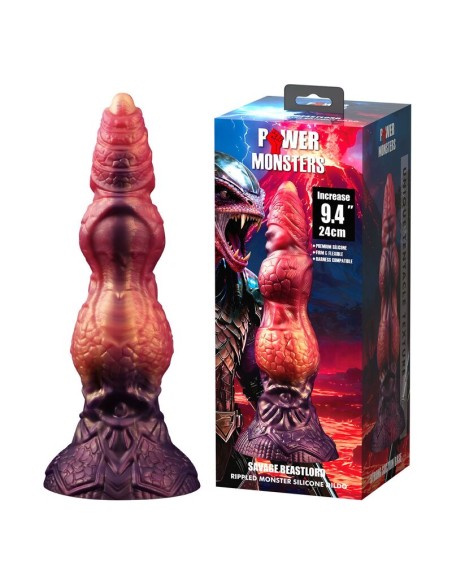 POWER MONSTERS SAVAGE BEASTLORD DILDO FANTASAA TRICOLOR 24 CM A 5 CM