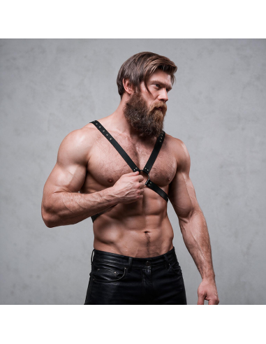 FETISH SUBMISSIVE ATTITUDE ARNAS ECOPIEL PECHO CRUZADO HOMBRE