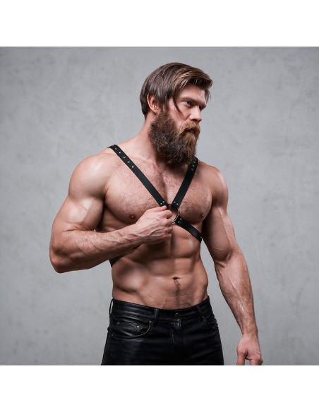 FETISH SUBMISSIVE ATTITUDE ARNAS ECOPIEL PECHO CRUZADO HOMBRE