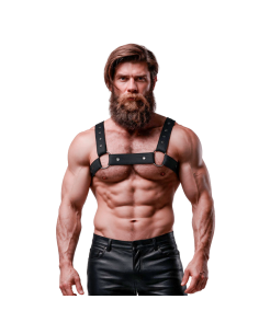 FETISH SUBMISSIVE ATTITUDE ARNAS DEPORTIVO AJUSTABLE NEOPRENO PECHO HOMBRE