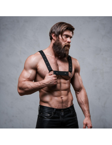 FETISH SUBMISSIVE ATTITUDE ARNAS DEPORTIVO AJUSTABLE NEOPRENO PECHO HOMBRE