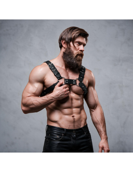 FETISH SUBMISSIVE ATTITUDE ARNAS BULLDOG AJUSTABLE ECOPIEL PECHO HOMBRE