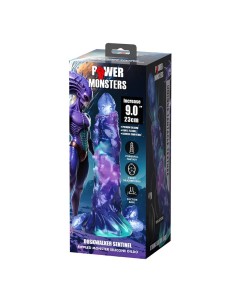 POWER MONSTERS DUSKWALKER SENTINEL DILDO HINCHABLE FANTASAA TRICOLOR 23 CM A 5 CM 2