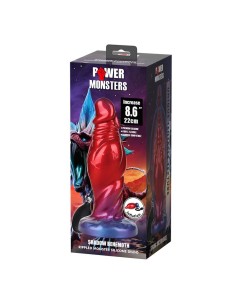 POWER MONSTERS SHADOW BEHEMOTH DILDO HINCHABLE FANTASAA BICOLOR 22 CM A 5 CM 2