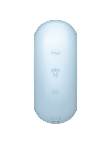 SATISFYER PRO TO GO 3 ESTIMULADOR Y VIBRADOR DOBLE AZUL