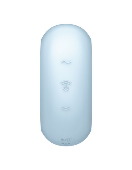 SATISFYER PRO TO GO 3 ESTIMULADOR Y VIBRADOR DOBLE AZUL