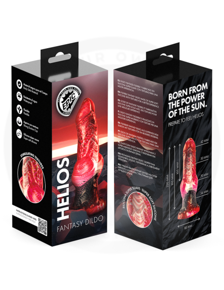 EPIC HELIOS DILDO CON TESTACULOS CALOR Y AXTASIS