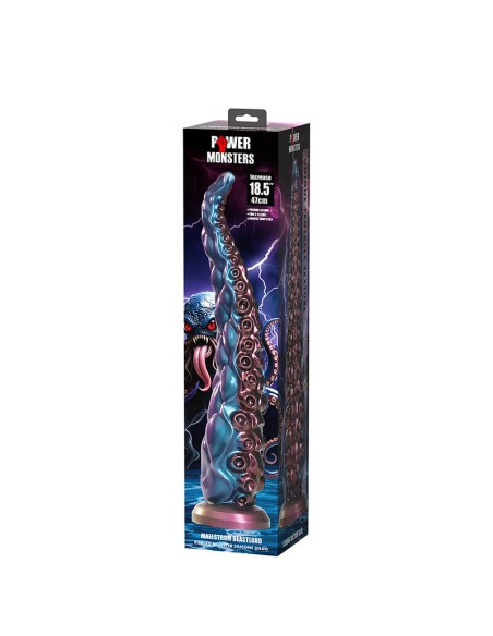 POWER MONSTERS ABYSSAL TENTACLE DILDO TRICOLOR 46 CM A 7 CM