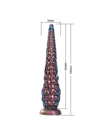 POWER MONSTERS ABYSSAL TENTACLE DILDO TRICOLOR 46 CM A 7 CM